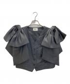 Bibiy.ビビィ）の古着「DONNA RIBBON VEST」｜グレー