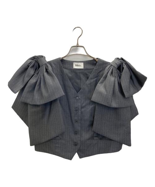 Bibiy.（ビビィ）Bibiy. (ビビィ) DONNA RIBBON VEST グレー サイズ:SIZE Freeの古着・服飾アイテム