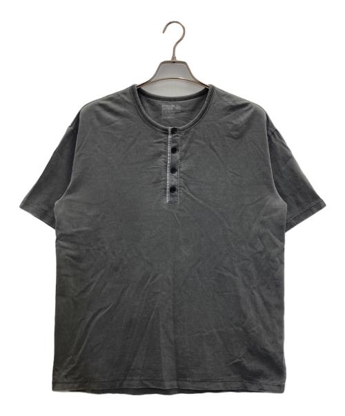 ANOTHER OFFICE（アナザーオフィス）ANOTHER OFFICE (アナザーオフィス) French Henry Neck Garment Tee グレー サイズ:1の古着・服飾アイテム