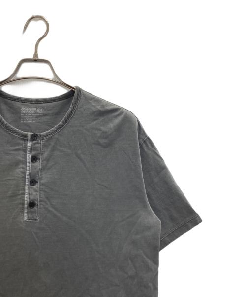 ANOTHER OFFICE（アナザーオフィス）ANOTHER OFFICE (アナザーオフィス) French Henry Neck Garment Tee グレー サイズ:1の古着・服飾アイテム