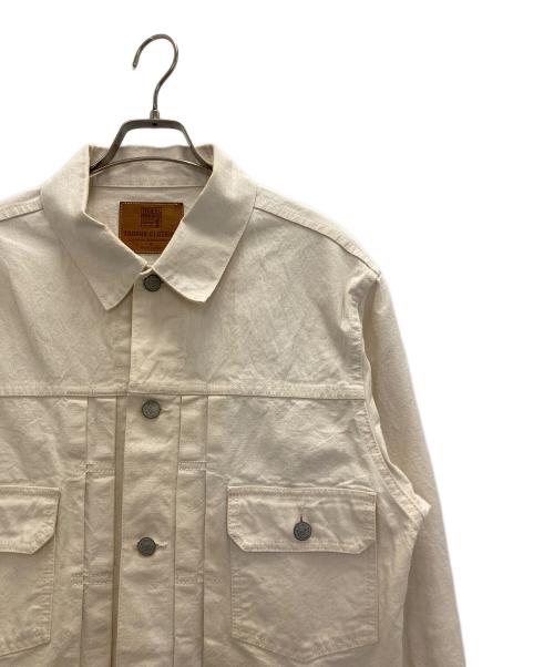 Trophy Clothing（トロフィークロージング）Trophy Clothing (トロフィークロージング) Button Jacket Natural Duck アイボリー サイズ:40の古着・服飾アイテム