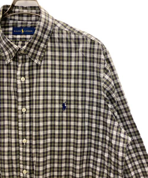 RALPH LAUREN（ラルフローレン）RALPH LAUREN (ラルフローレン) チェックシャツ グレー サイズ:XLの古着・服飾アイテム