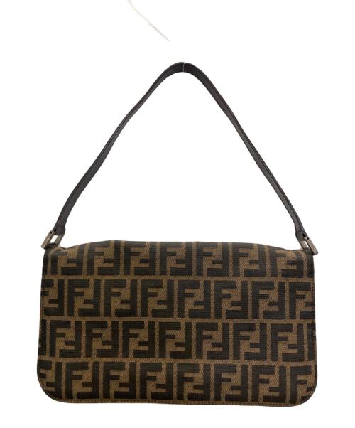 FENDI（フェンディ）FENDI (フェンディ) ズッカ柄マンマバケットショルダーバッグ ブラウンの古着・服飾アイテム