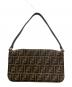 FENDI (フェンディ) ズッカ柄マンマバケットショルダーバッグ ブラウン：160000円