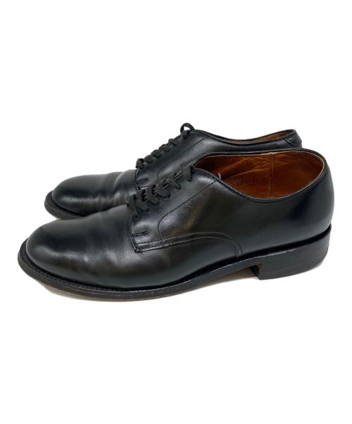 Alden（オールデン）Alden (オールデン) SHIPS (シップス) ミリタリーラスト プレーントゥシューズ ブラック サイズ:6 1/2の古着・服飾アイテム