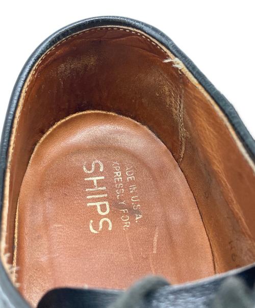 Alden（オールデン）Alden (オールデン) SHIPS (シップス) ミリタリーラスト プレーントゥシューズ ブラック サイズ:6 1/2の古着・服飾アイテム