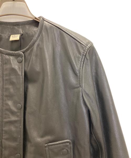 Ron Herman（ロンハーマン）Ron Herman (ロンハーマン) ノーカラーレザージャケット ブラック サイズ:Sの古着・服飾アイテム