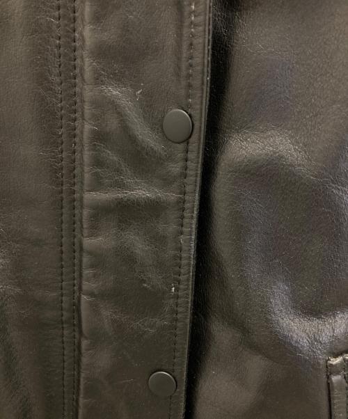 Ron Herman（ロンハーマン）Ron Herman (ロンハーマン) ノーカラーレザージャケット ブラック サイズ:Sの古着・服飾アイテム