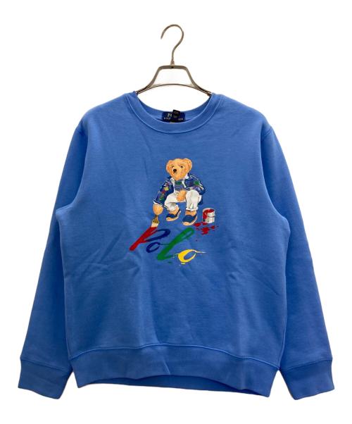 POLO RALPH LAUREN（ポロ・ラルフローレン）POLO RALPH LAUREN (ポロ・ラルフローレン) ポロベアスウェット ブルー サイズ:Lの古着・服飾アイテム