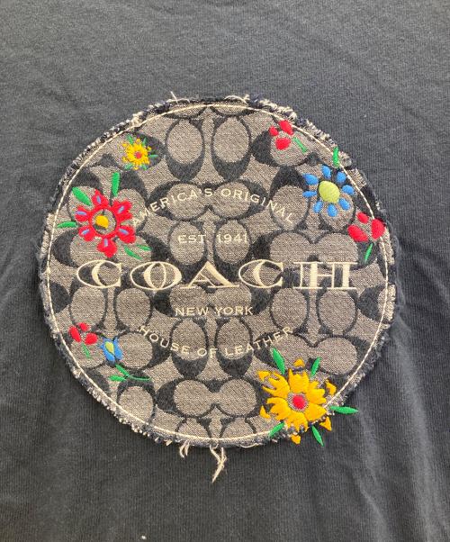COACH（コーチ）COACH (コーチ) 半袖カットソー ネイビー サイズ:Sの古着・服飾アイテム