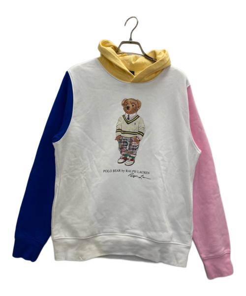 POLO RALPH LAUREN（ポロ・ラルフローレン）POLO RALPH LAUREN (ポロ・ラルフローレン) プルオーバーパーカー ホワイト サイズ:XLの古着・服飾アイテム