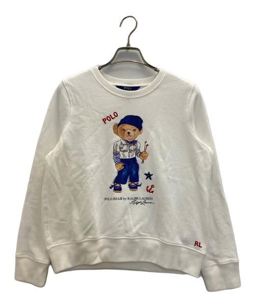 POLO RALPH LAUREN（ポロ・ラルフローレン）POLO RALPH LAUREN (ポロ・ラルフローレン) ポロベアスウェット ホワイト サイズ:XLの古着・服飾アイテム