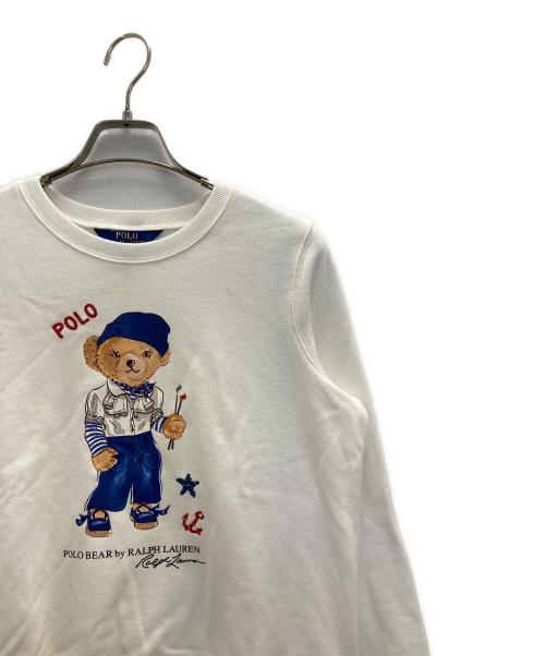 POLO RALPH LAUREN（ポロ・ラルフローレン）POLO RALPH LAUREN (ポロ・ラルフローレン) ポロベアスウェット ホワイト サイズ:XLの古着・服飾アイテム