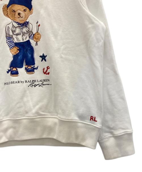 POLO RALPH LAUREN（ポロ・ラルフローレン）POLO RALPH LAUREN (ポロ・ラルフローレン) ポロベアスウェット ホワイト サイズ:XLの古着・服飾アイテム