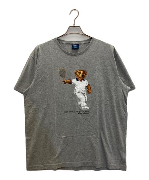 POLO RALPH LAUREN（ポロ・ラルフローレン）POLO RALPH LAUREN (ポロ・ラルフローレン) ポロベアプリントTシャツ グレー サイズ:Lの古着・服飾アイテム