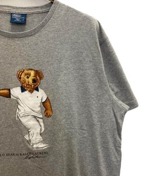 POLO RALPH LAUREN（ポロ・ラルフローレン）POLO RALPH LAUREN (ポロ・ラルフローレン) ポロベアプリントTシャツ グレー サイズ:Lの古着・服飾アイテム