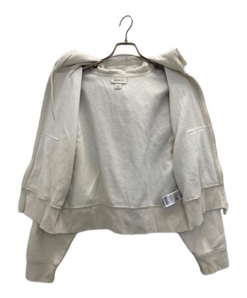 Calvin Klein Jeans（カルバンクラインジーンズ）Calvin Klein Jeans (カルバンクラインジーンズ) ロングスリーブアーカイブロゴパーカー ホワイト サイズ:Ｍの古着・服飾アイテム