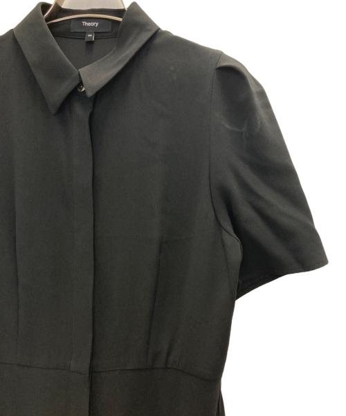 theory（セオリー）theory (セオリー) ロングシャツドレス ブラック サイズ:00の古着・服飾アイテム