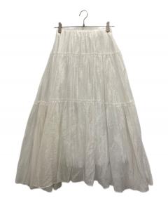 中古・古着通販】machatt (マチャット) サテンスカート ブラック