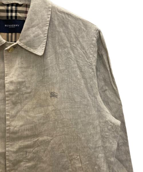 BURBERRY LONDON（バーバリーロンドン）BURBERRY LONDON (バーバリーロンドン) リネン比翼ジャケット ベージュ サイズ:Lの古着・服飾アイテム
