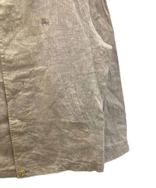 BURBERRY LONDON（バーバリーロンドン）BURBERRY LONDON (バーバリーロンドン) リネン比翼ジャケット ベージュ サイズ:Lの古着・服飾アイテム