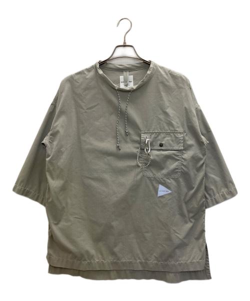 and wander（アンドワンダー）and wander (アンドワンダー) リップストッププルオーバー グレー サイズ:00の古着・服飾アイテム