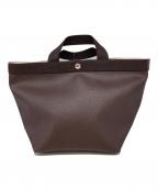 Herve Chapelierエルベシャプリエ）の古着「舟型レザートートバッグ」｜ブラウン