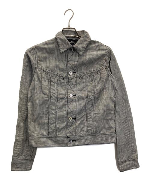 tricot COMME des GARCONS（トリココムデギャルソン）tricot COMME des GARCONS (トリココムデギャルソン) リネン混ジャケット グレー サイズ:Ｍの古着・服飾アイテム