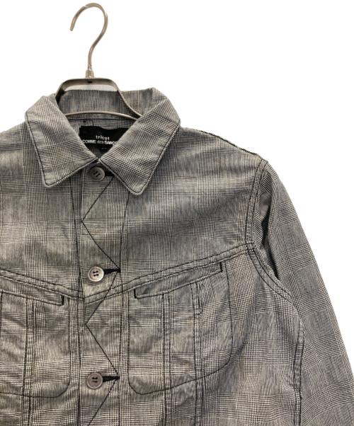 tricot COMME des GARCONS（トリココムデギャルソン）tricot COMME des GARCONS (トリココムデギャルソン) リネン混ジャケット グレー サイズ:Ｍの古着・服飾アイテム