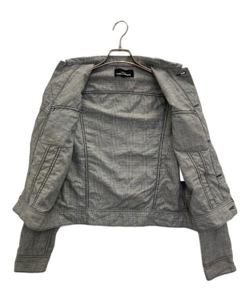 tricot COMME des GARCONS（トリココムデギャルソン）tricot COMME des GARCONS (トリココムデギャルソン) リネン混ジャケット グレー サイズ:Ｍの古着・服飾アイテム