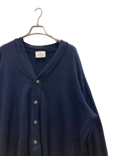 royalmer（ロワイヤルメール）royalmer (ロワイヤルメール) コットンカーディガン ネイビー サイズ:Lの古着・服飾アイテム