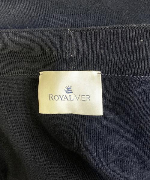 royalmer（ロワイヤルメール）royalmer (ロワイヤルメール) コットンカーディガン ネイビー サイズ:Lの古着・服飾アイテム