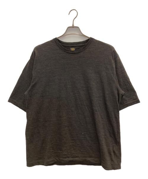 BATONER（バトナ―）BATONER (バトナ―) SUMMER WOOL T-SHIRT ブラウン サイズ:3の古着・服飾アイテム