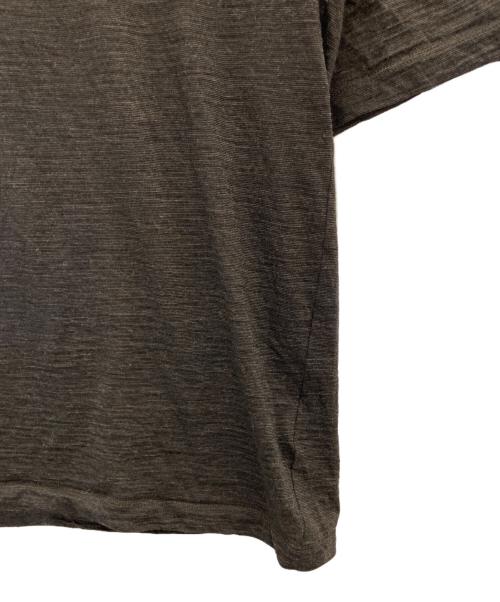 BATONER（バトナ―）BATONER (バトナ―) SUMMER WOOL T-SHIRT ブラウン サイズ:3の古着・服飾アイテム