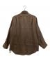 FOLL (フォル) washed linen skipper shirt ブラウン サイズ:2 未使用品：18000円