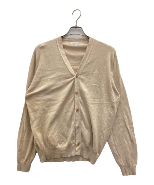JOHN SMEDLEY（ジョンスメドレー）JOHN SMEDLEY (ジョンスメドレー) SEA ISLAND COTTON カーディガン ベージュ サイズ:Lの古着・服飾アイテム