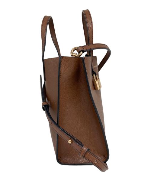 MARC JACOBS（マークジェイコブス）MARC JACOBS (マークジェイコブス) THE GRIND MINI TOTE BAG ブラウンの古着・服飾アイテム
