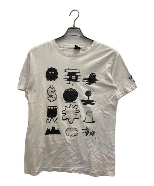 stussy（ステューシー）stussy (ステューシー) KLYONS (ケヴィン・ライオンズ) プリントTシャツ ホワイト サイズ:Mの古着・服飾アイテム