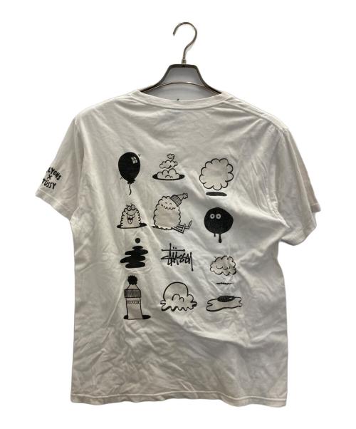 stussy（ステューシー）stussy (ステューシー) KLYONS (ケヴィン・ライオンズ) プリントTシャツ ホワイト サイズ:Mの古着・服飾アイテム