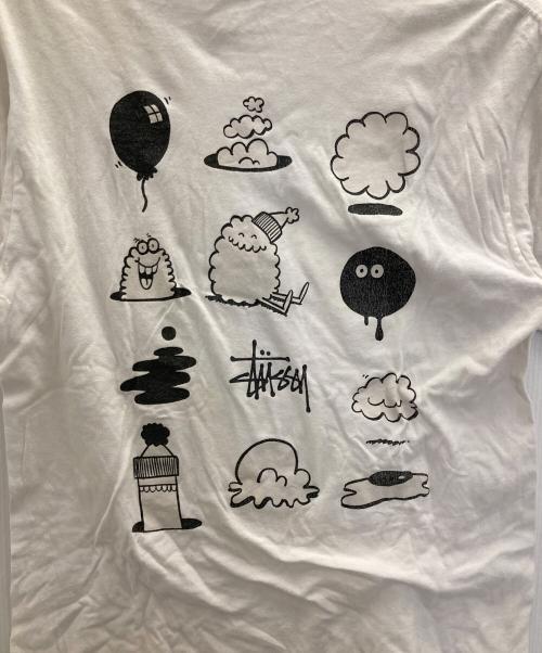 stussy（ステューシー）stussy (ステューシー) KLYONS (ケヴィン・ライオンズ) プリントTシャツ ホワイト サイズ:Mの古着・服飾アイテム