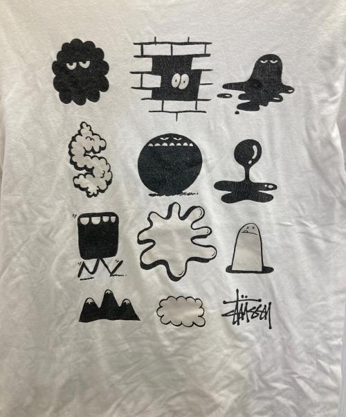 stussy（ステューシー）stussy (ステューシー) KLYONS (ケヴィン・ライオンズ) プリントTシャツ ホワイト サイズ:Mの古着・服飾アイテム