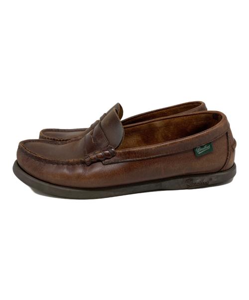 PARABOOT（パラブーツ）PARABOOT (パラブーツ) コインローファー ブラウン サイズ:SIZE ４の古着・服飾アイテム