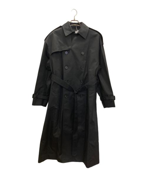 HYKE（ハイク）HYKE (ハイク) TRENCH COAT/BIG FIT ブラック サイズ:1の古着・服飾アイテム