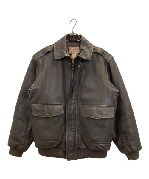 L.L.Bean（エルエルビーン）L.L.Bean (エルエルビーン) ゴートスキンA-2フライトジャケット ブラウン サイズ:Mの古着・服飾アイテム