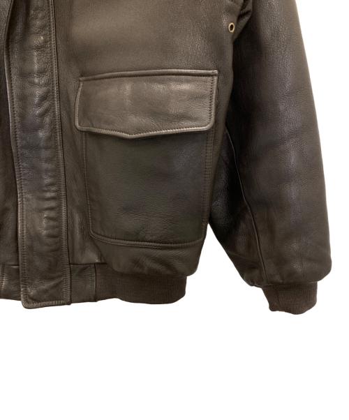 L.L.Bean（エルエルビーン）L.L.Bean (エルエルビーン) ゴートスキンA-2フライトジャケット ブラウン サイズ:Mの古着・服飾アイテム