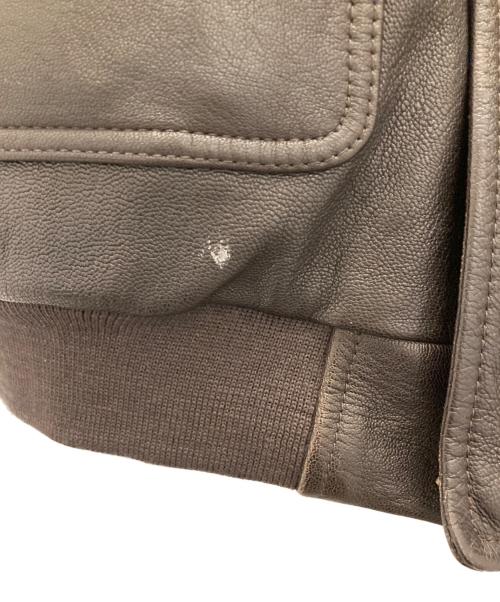 L.L.Bean（エルエルビーン）L.L.Bean (エルエルビーン) ゴートスキンA-2フライトジャケット ブラウン サイズ:Mの古着・服飾アイテム