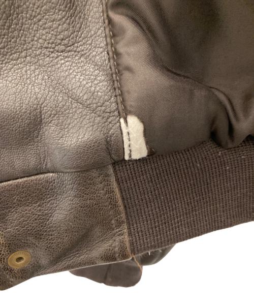 L.L.Bean（エルエルビーン）L.L.Bean (エルエルビーン) ゴートスキンA-2フライトジャケット ブラウン サイズ:Mの古着・服飾アイテム