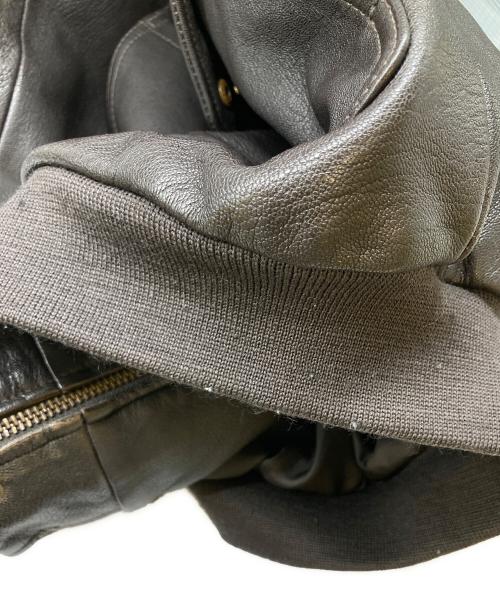 L.L.Bean（エルエルビーン）L.L.Bean (エルエルビーン) ゴートスキンA-2フライトジャケット ブラウン サイズ:Mの古着・服飾アイテム