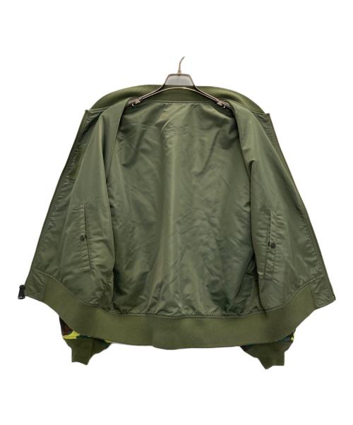 ATMOS（アトモス）atmos (アトモス) Reversible Flight Jacket YELLOW CAMOUFLAGE グリーン サイズ:Lの古着・服飾アイテム