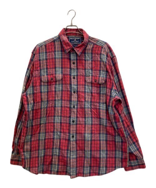 POLO SPORT（ポロスポーツ）POLO SPORT (ポロスポーツ) チェックシャツ レッド サイズ:XLの古着・服飾アイテム
